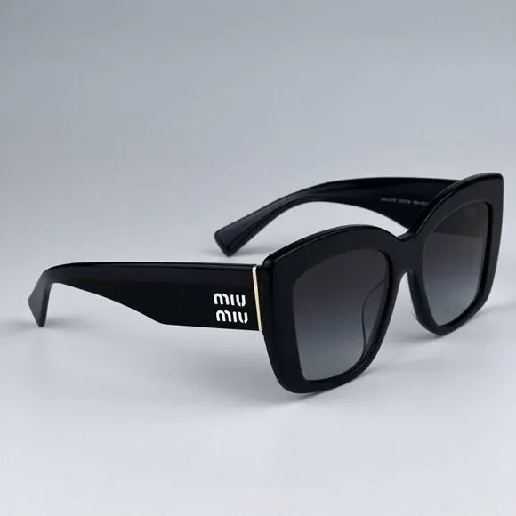 NEW Miu Miu MU04WS 06U5D1 Grey Opal Grey Gradient Women Sunglasses MU 04WS - Picture 5 of 11